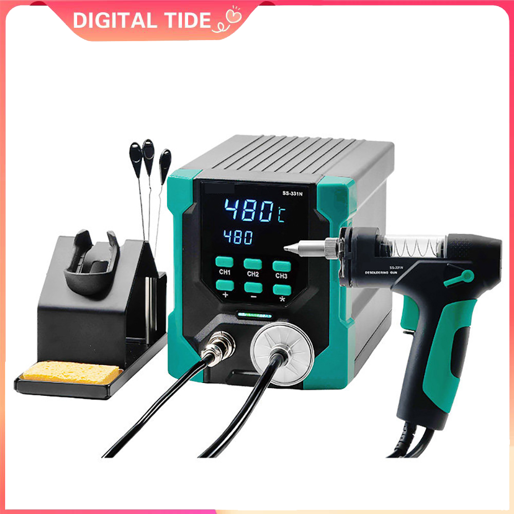 Desoldering Gun Vacuum Electric - Bomba de Dessoldagem Elétrica Digital LCD