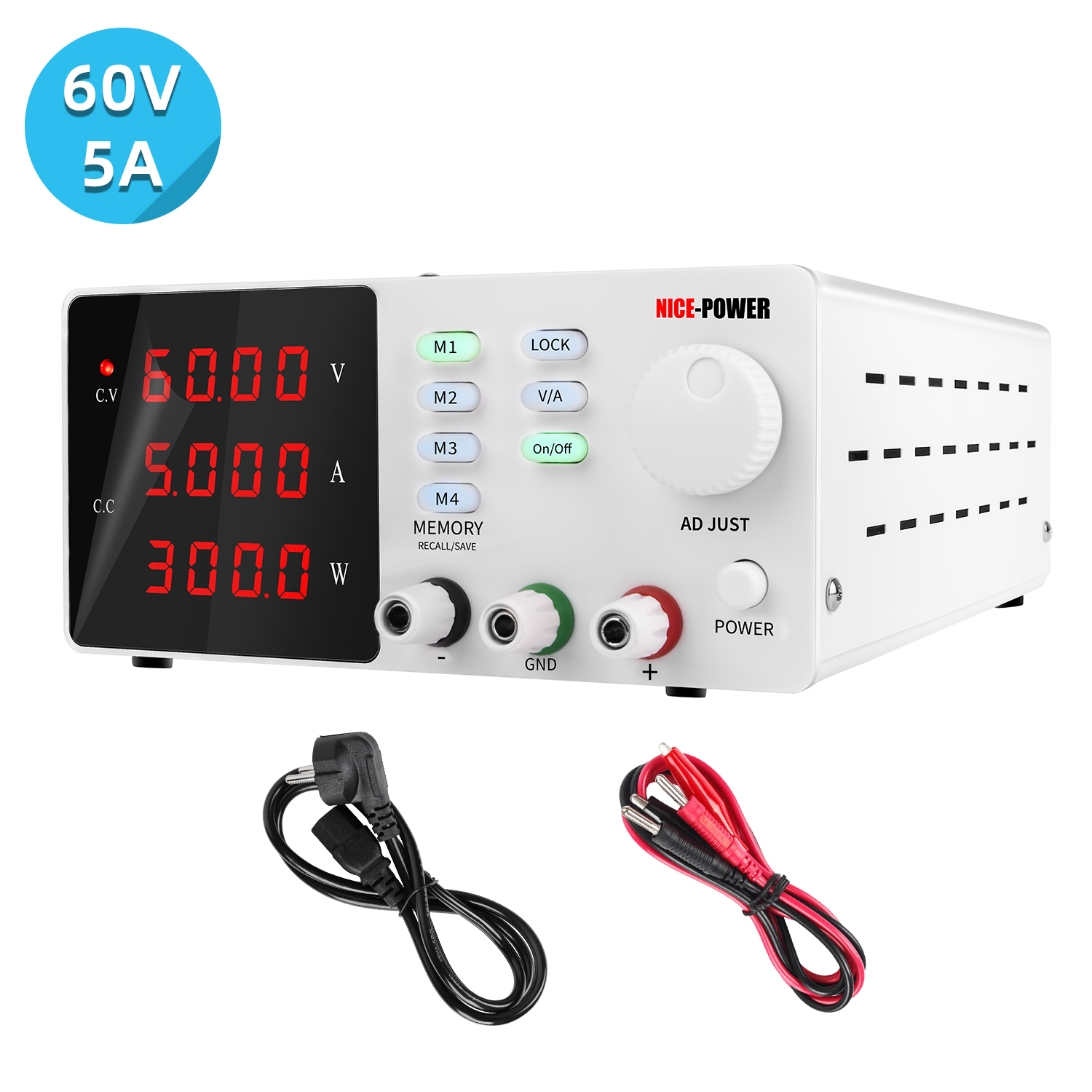 Programmable Dc Power Supply 60V 5A - Novo design Nice Power Spps-S605 60V
