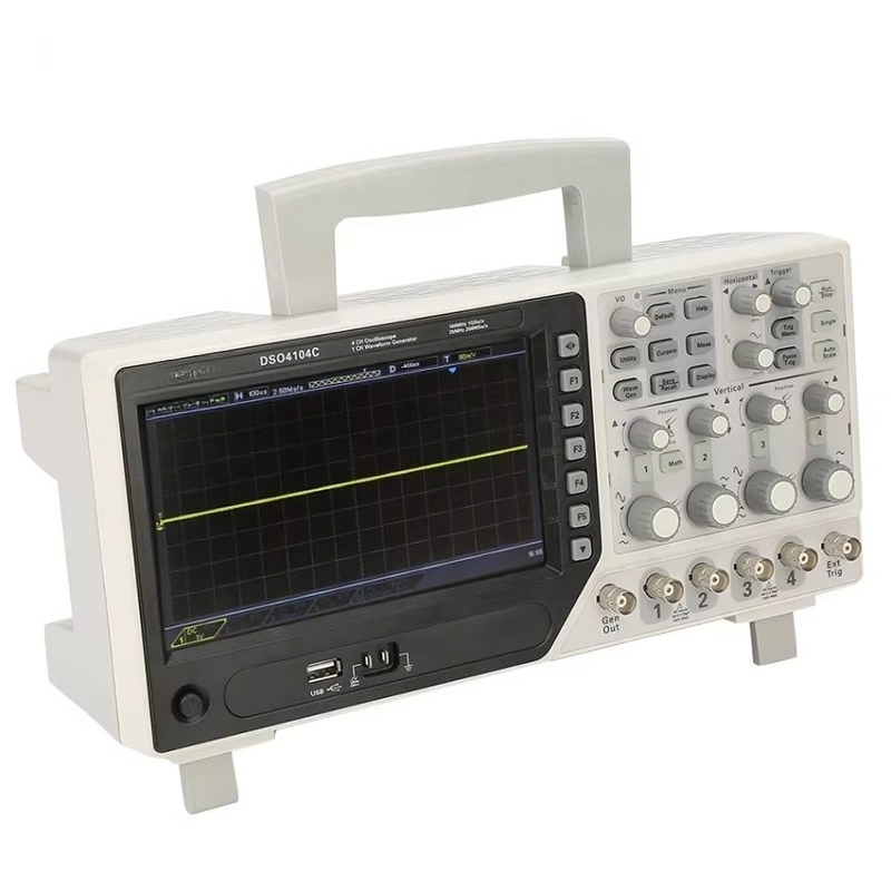 Digital Storage Oscilloscope 100Mhz 4Ch - Osciloscópio Digital Hantek DSO4104C 4CH 100MHz