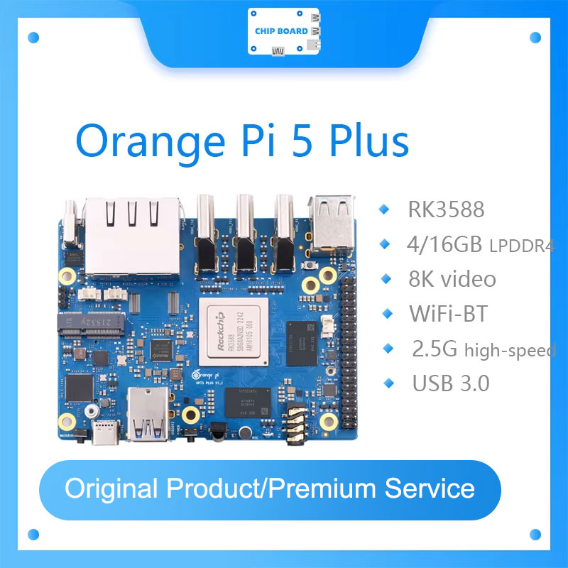 Orange Pi 5 Plus 16Gb - Laranja Pi 5 Plus Computador de