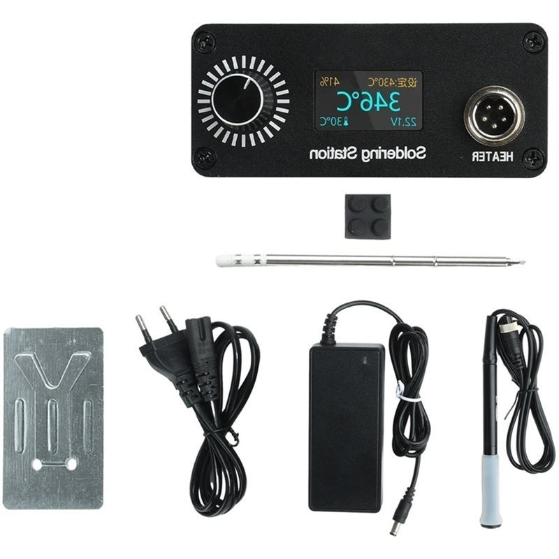Soldering Station T12 Oled - Estação de Soldagem Digital B03C-T12, Kit