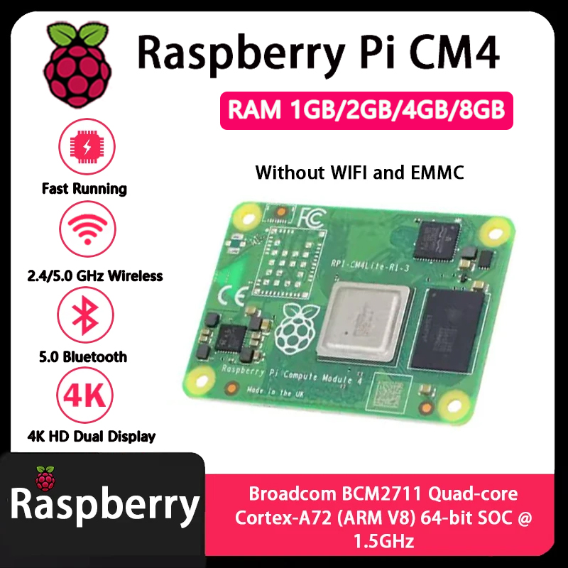 Raspberry Pi CM4 1GB/2GB/4GB/8 - Raspberry Pi Compute Module 4 8Gb 32Gb avaliação e preço