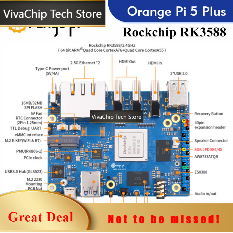 VivaChip TechOrange Pi 5 Plus  - Orange Pi 5 Plus 16Gb avaliação e preço