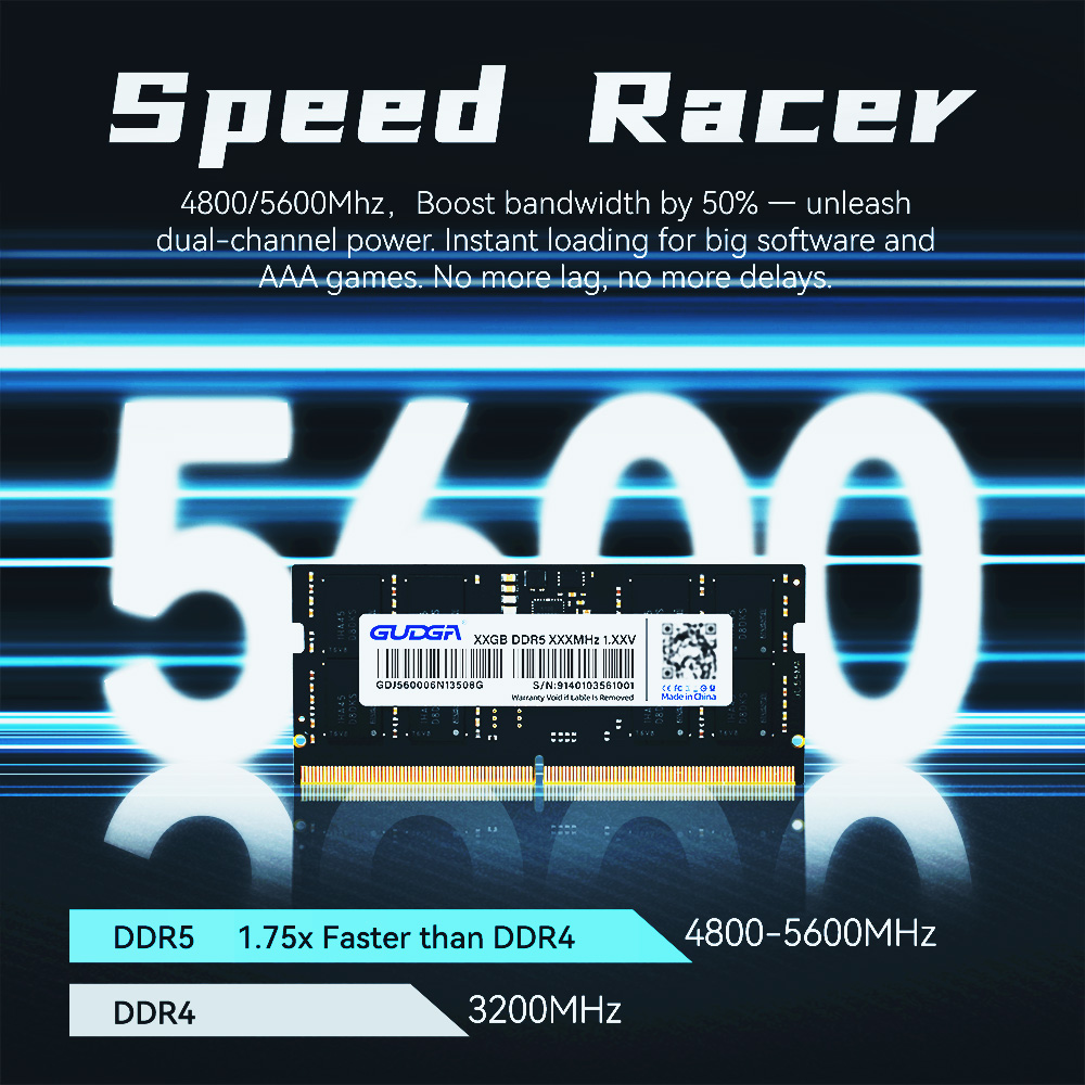 Memória GUDGA DDR5 RAM 8GB 16G - Khadas Vim4 8Gb avaliação e preço