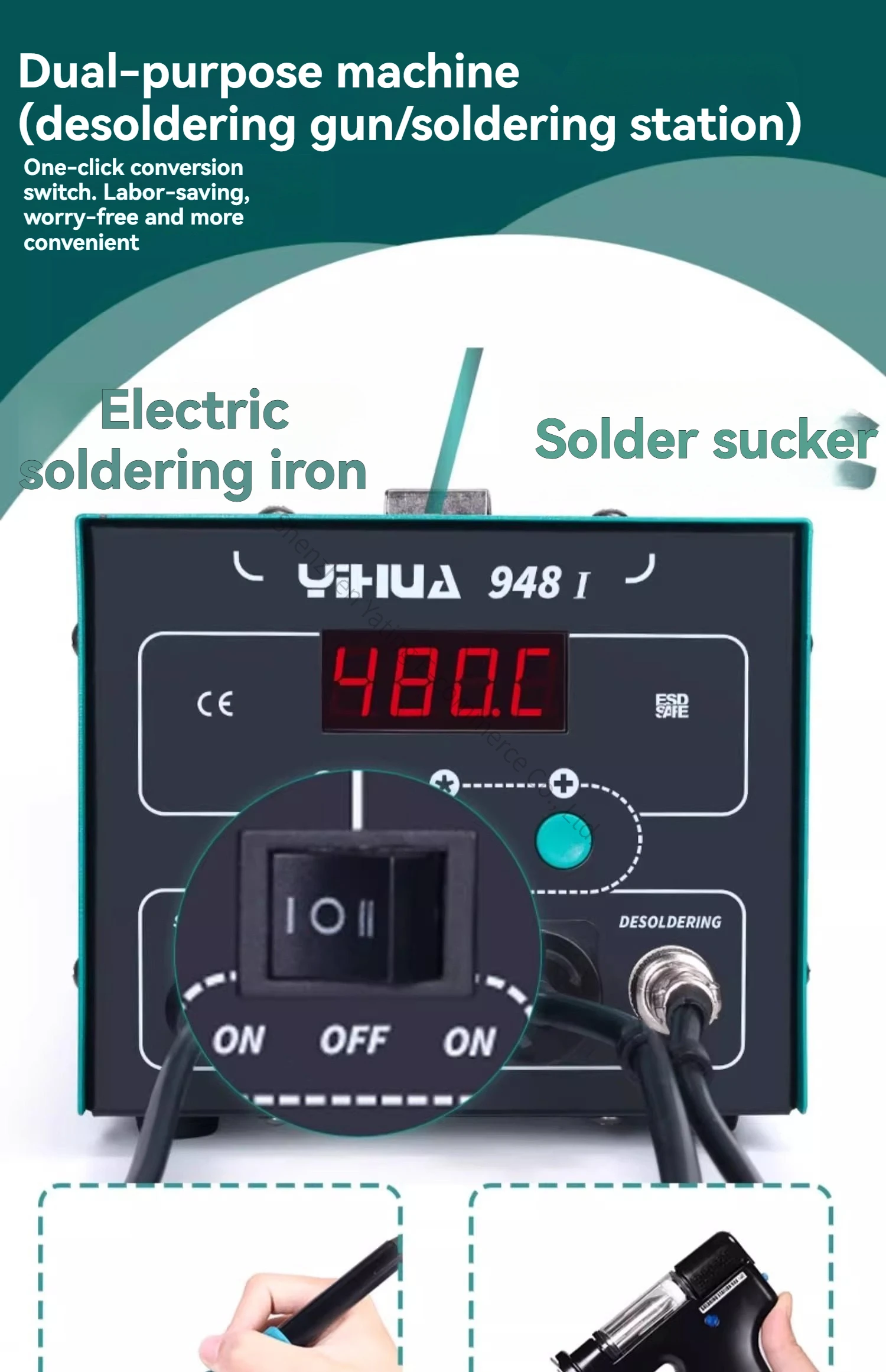 Nova Bomba Desoldadora Elétric - Desoldering Gun Vacuum Electric avaliação e preço