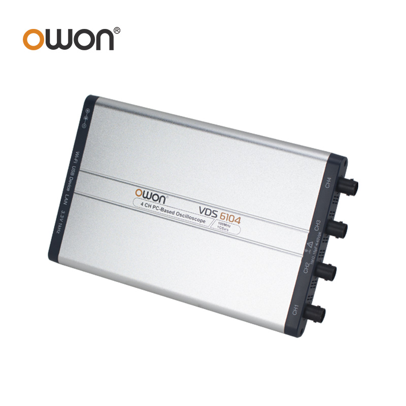 OWON VDS6074 VDS6104 Virtual P - Digital Storage Oscilloscope 100Mhz 4Ch avaliação e preço