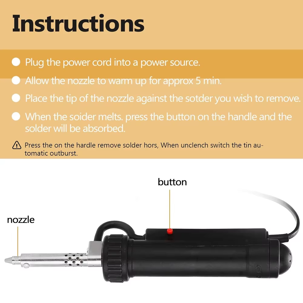Bomba de Sucção Elétrica Portá - Desoldering Gun Vacuum Electric avaliação e preço