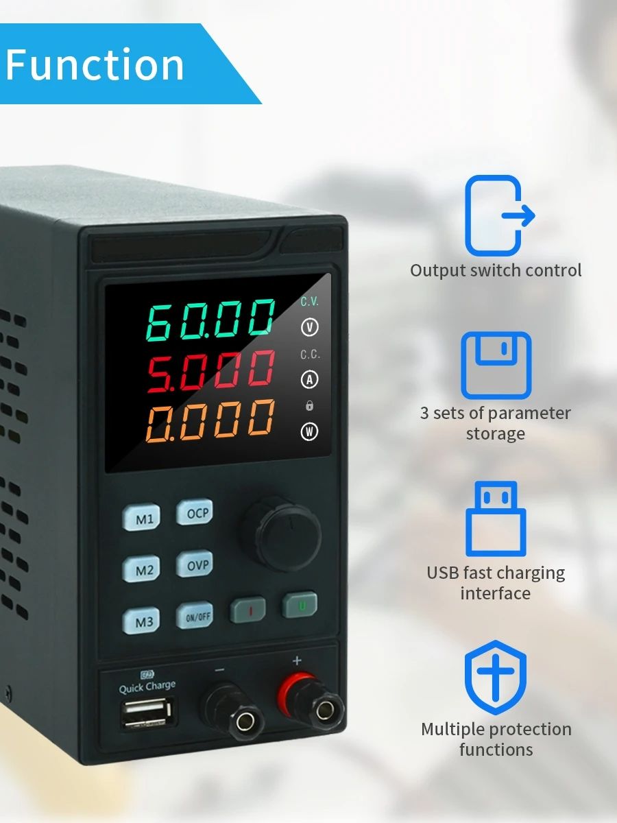 MYAMI-Banco ajustável programá - Programmable Dc Power Supply 60V 5A avaliação e preço