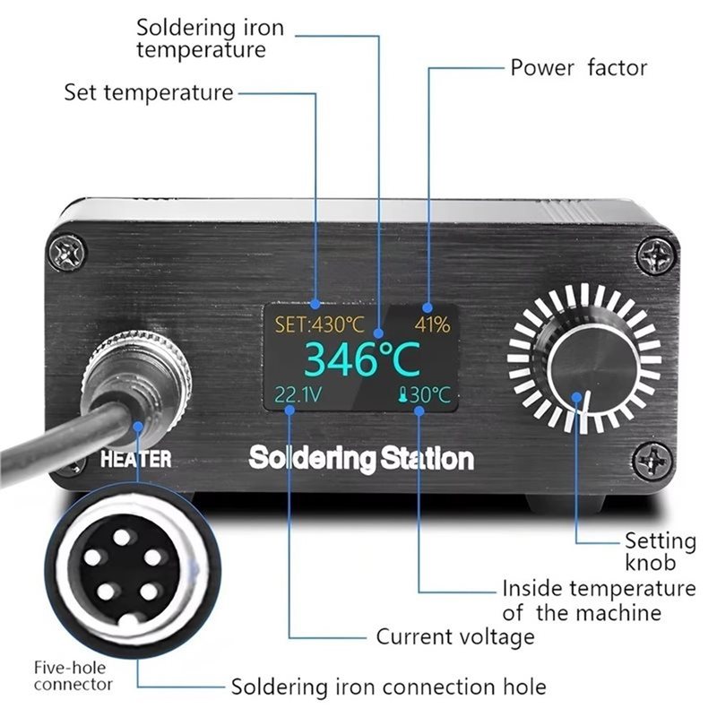 Estação de Soldagem Digital Po - Soldering Station T12 Oled avaliação e preço