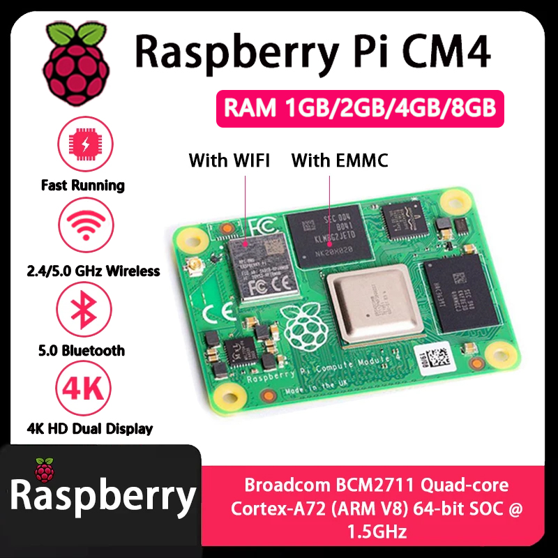 Raspberry pi cm4 1gb/2gb/4gb/8 - Raspberry Pi Compute Module 4 8Gb 32Gb avaliação e preço